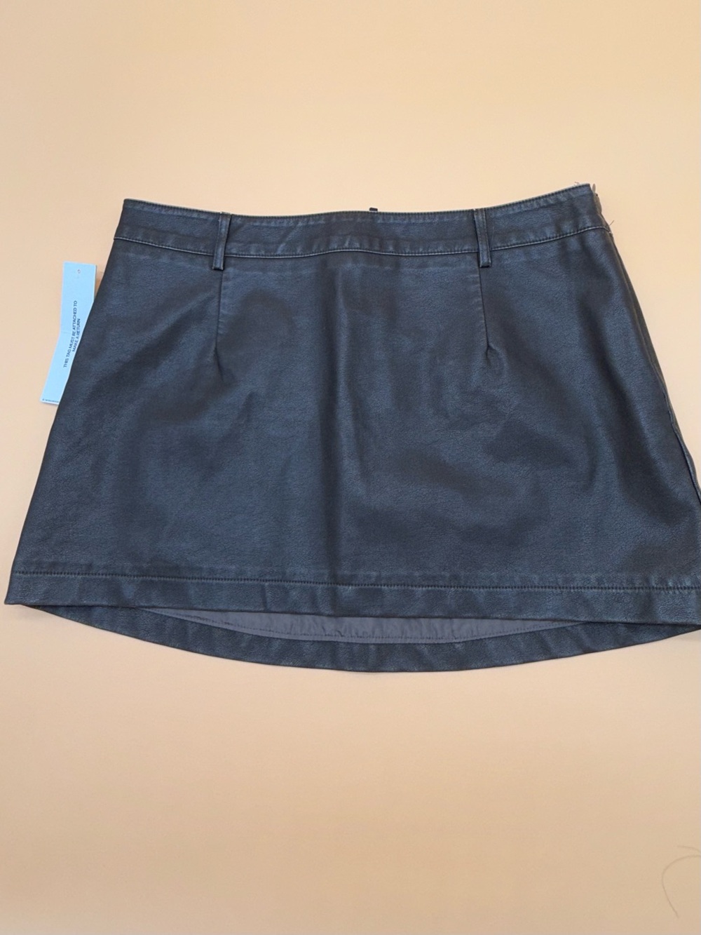 Princess Polly Brown Faux Leather Mini Skirt Fall Edgy Y2K Style Festival Skirt